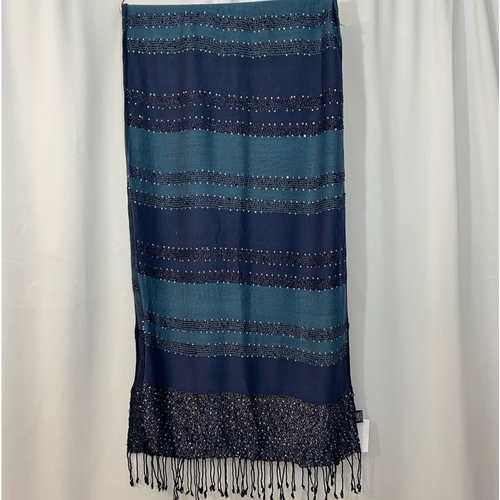 Navy Scarf 70” x 19” Fall Perfect